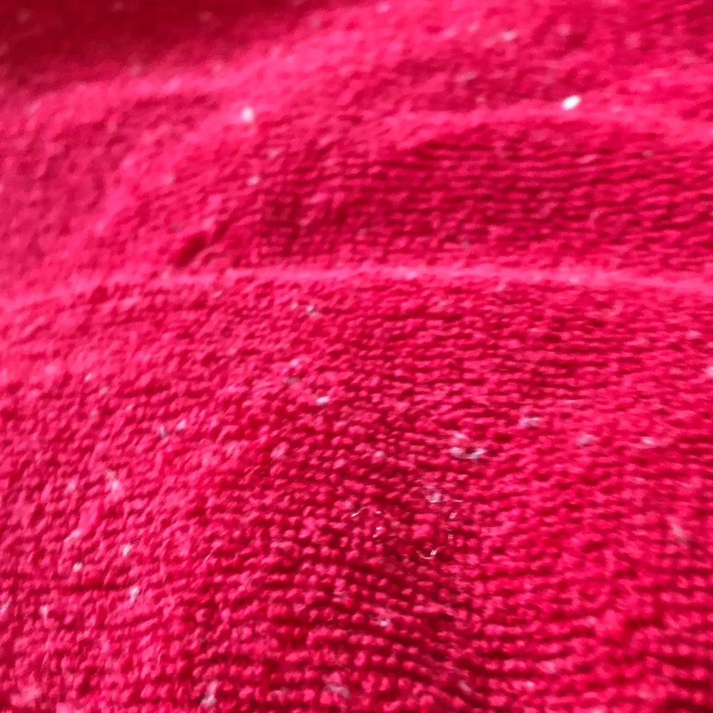 Plush Deep Red Towel or Fabric
